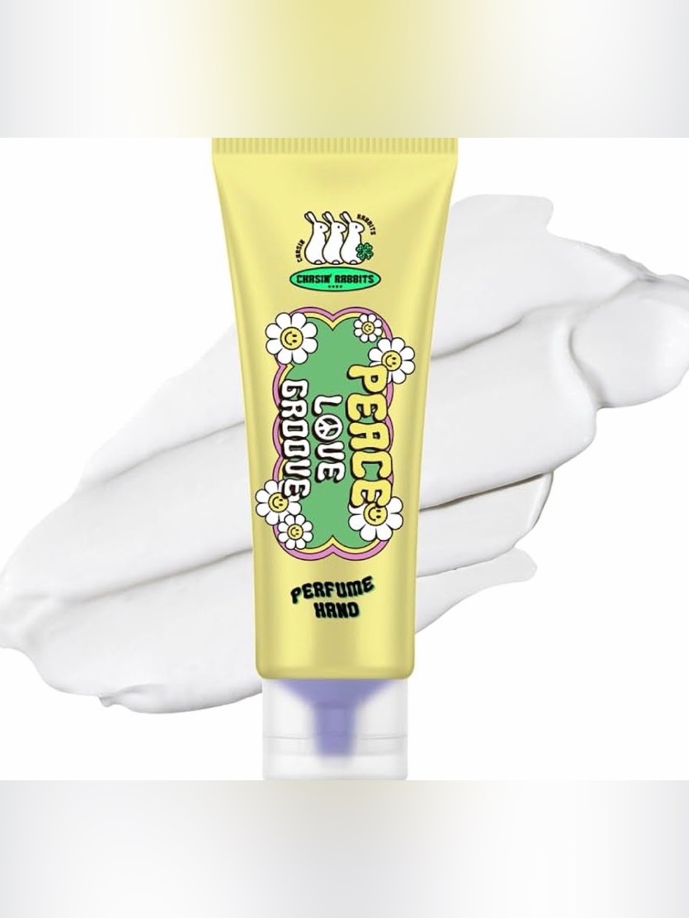CHASIN'‎ RABBITS Peace Love Groove Perfumed Hand Cream - Yellow - Picture 2 of 5
